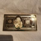 Extremely Rare! Disney Scrooge McDuck $50 Hard Life Gold LE of 150 Money Bin Bar