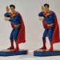Extremely Rare! Superman Classic Figurine Bookends Statue Set