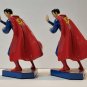 Extremely Rare! Superman Classic Figurine Bookends Statue Set