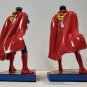 Extremely Rare! Superman Classic Figurine Bookends Statue Set