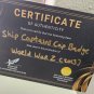 Brad Pitt World War Z 2013 Original Screen Used Ship Captain Cap Badge Prop