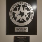 Extremely Rare! Heroes Original Screen Used Odessa Sheriff Dep Plaque Movie Prop