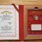 Walt Disney Scrooge McDuck First Cent Silver Coin Including 100 gram Silver Bar
