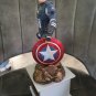 Extremely Rare! Marvel Captain America Standing on Pilar Figurine Statue