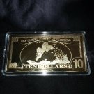 Extremely Rare! Uncle Scrooge Ten Dollar Duckburg Gold Banknote LE 150 Coin Bar Extremely Rare! Uncle Scrooge Ten Dollar Duckburg Gold Banknote LE 150 Coin Bar