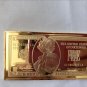 Extremely Rare! Walt Disney Uncle Scrooge $5 Duckburg Gold Banknote LE Bar Coin
