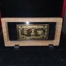 Extremely Rare! Scrooge McDuck $20 Goldrush Gold LE Banknote Bar Coin in Display Extremely Rare! Scrooge McDuck $20 Goldrush Gold LE Banknote Bar Coin in Display