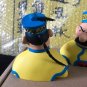 Extremely Rare! Tintin Jansen and Jansen Twins St Emett Figurine Bust Statue Set