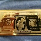 Extremely Rare! Walt Disney Uncle Scrooge $1 Duckburg Gold Banknote LE Bar Coin
