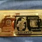 Extremely Rare! Walt Disney Uncle Scrooge $1 Duckburg Gold Banknote LE Bar Coin