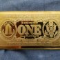 Extremely Rare! Walt Disney Uncle Scrooge $1 Duckburg Gold Banknote LE Bar Coin