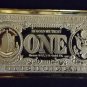 Extremely Rare! Walt Disney Uncle Scrooge $1 Duckburg Gold Banknote LE Bar Coin