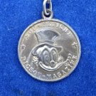 Extremely Rare! Walt Disney Scrooge McDuck Old Magazine Aluminum Coin Key Chain