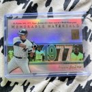 2002 Topps Tribute Reggie Jackson Game-Used Bat Relic “Mr. October”