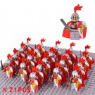 Medieval Red Lion Sword Infantry 21 Minifigures Set C