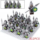 LOTR Rohan Mounted Lance Guard Minifigures Squad 12pcs