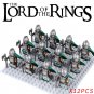 LOTR Rohan Shield Axe Soldiers Minifigures Pack 12pcs