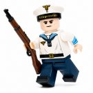 1pc WWII German Navy Sailor Rifleman Custom Minifigure