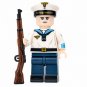 1pc WWII German Navy Sailor Rifleman Custom Minifigure