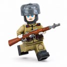 1pc WWII Soviet Infantry PPS Submachine Gunner Custom Minifigure