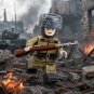 1pc WWII Soviet Infantry PPS Submachine Gunner Custom Minifigure