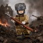 1pc WWII Soviet Infantry PPS Submachine Gunner Custom Minifigure
