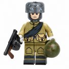 1pc WWII Soviet Infantry SKS Rifleman Custom Minifigure 1pc WWII Soviet Infantry SKS Rifleman Custom Minifigure