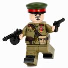1pc WWII Soviet Officer with PPS 43 Custom Minifigure