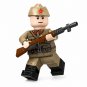 1pc WWII Soviet Tan Uniform Infantry with SVT 40 Rifle Minifigure