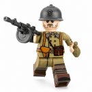 1pc WWII French Infantry Machine Gunner Minifigure
