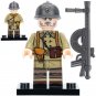 1pc WWII French Infantry Machine Gunner Minifigure