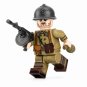 1pc WWII French Infantry Machine Gunner Minifigure