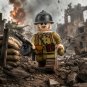 1pc WWII French Infantry Machine Gunner Minifigure
