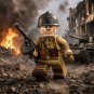 1pc WWII French Infantry Machine Gunner Minifigure
