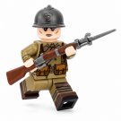 1pc WWII French Adrian Helmet Rifleman Minifigure