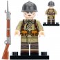 1pc WWII French Adrian Helmet Rifleman Minifigure