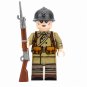 1pc WWII French Adrian Helmet Rifleman Minifigure
