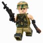 1pc Vietnam War US Helmeted Grunt with Shotgun Minifigure