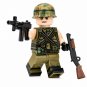 1pc Vietnam War US Helmeted Grunt with Shotgun Minifigure
