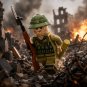 1pc Vietnam War North Vietnamese AK Infantry Minifigure