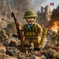 1pc Vietnam War North Vietnamese Rifle Infantry Minifigure