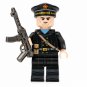 WWII Soviet Naval Infantry Black Uniform SMG 1pc Minifigure