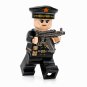 WWII Soviet Naval Infantry Black Uniform SMG 1pc Minifigure