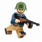 WWII Soviet Naval Infantry Helmeted SMG Trooper 1pc Minifigure
