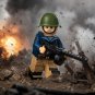 WWII Soviet Naval Infantry Helmeted SMG Trooper 1pc Minifigure