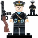 WWII Soviet Naval Infantry Commander with Pistol 1pc Minifigure