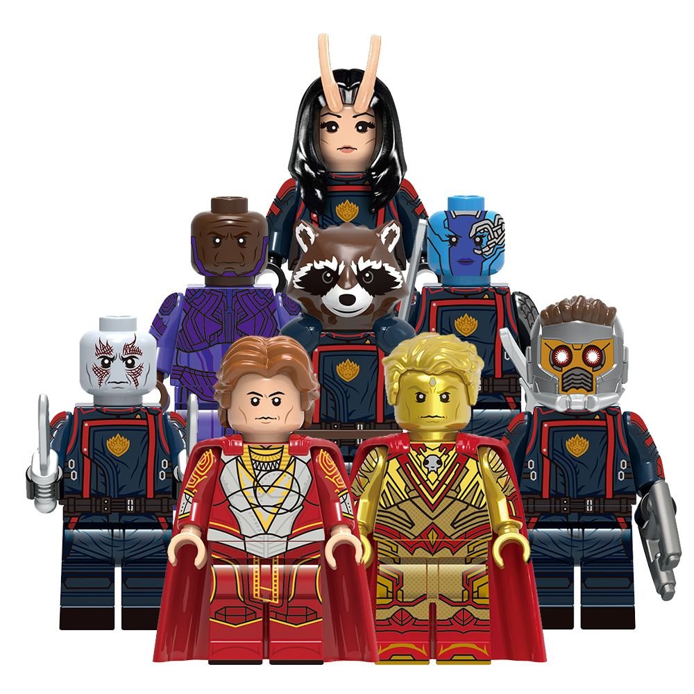 8pc Guardians Galaxy Hero Custom Minifigure Set