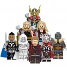 8pc Thor Loki Valkyrie Custom Minifigure Set