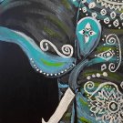 Decorated Indian elephant