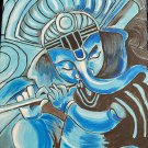 Ganesh playing flute